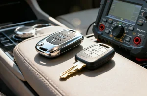 Car key replacement without original using smart key programming equipment