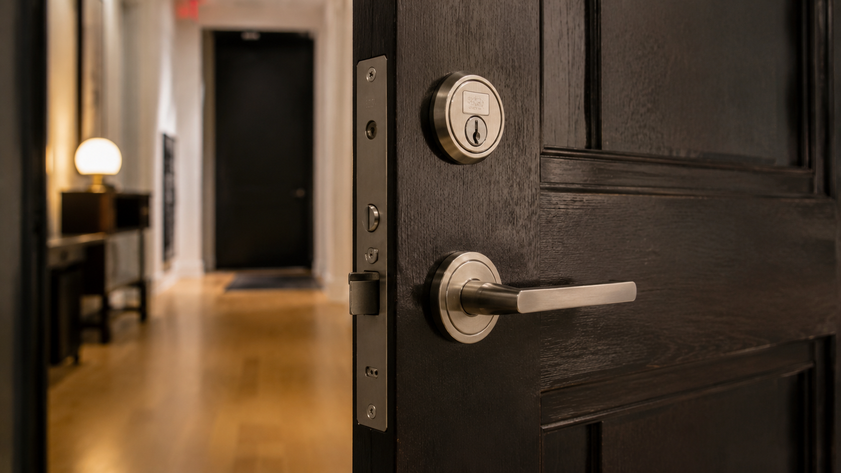 Locksmith Tribeca installing new door lock for apartment security