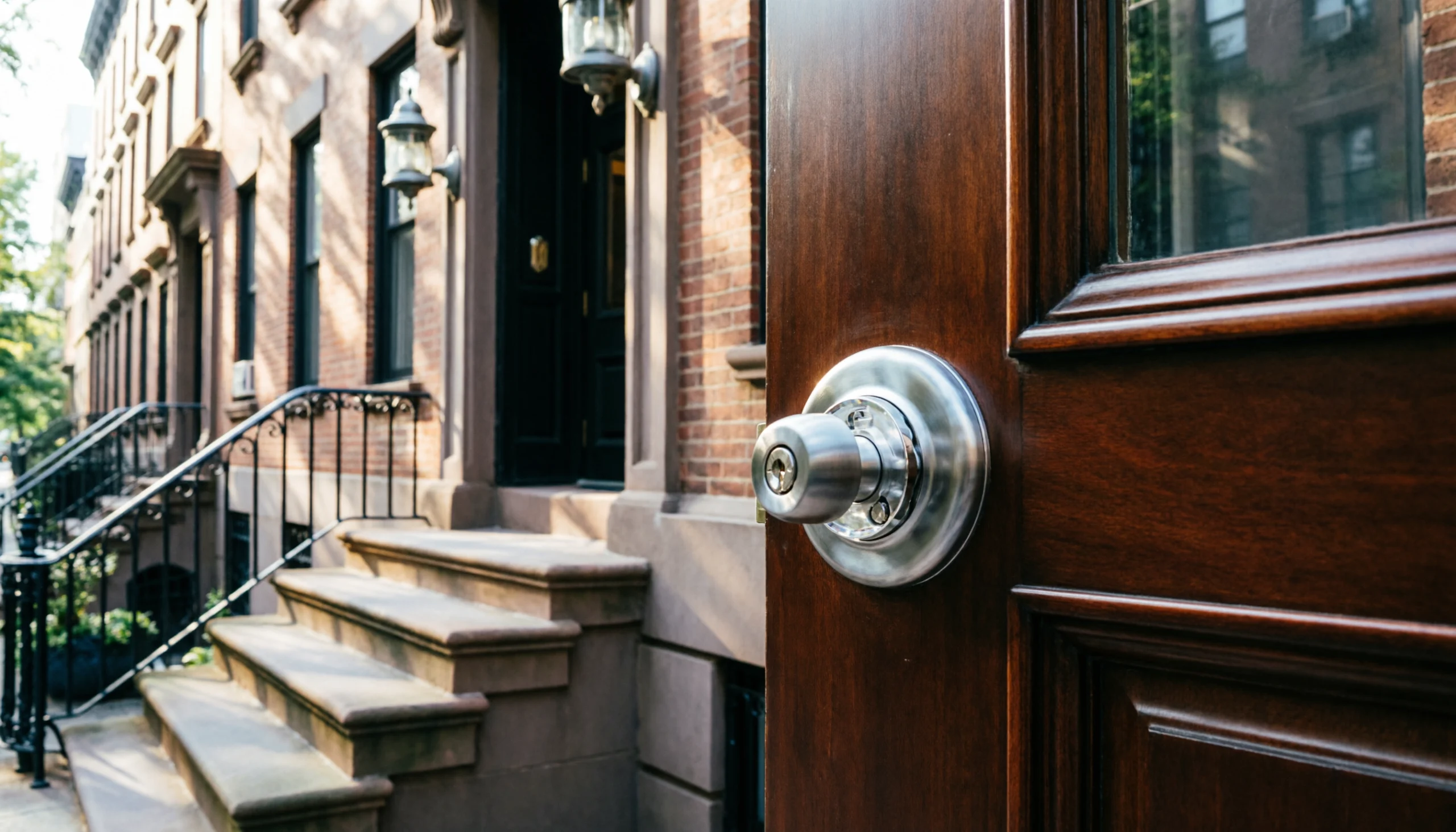 locksmith Manhattan providing professional security service at a New York apartment