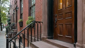Residential locksmith Greenwich Village apartment door with secure lock