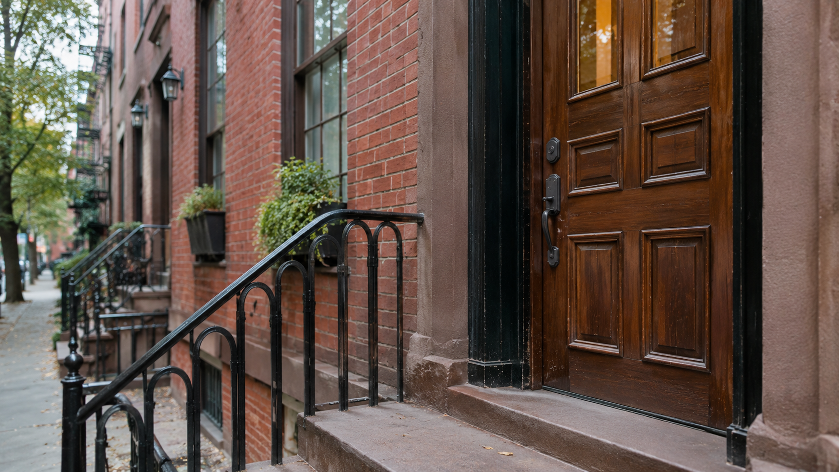 Residential locksmith Greenwich Village apartment door with secure lock