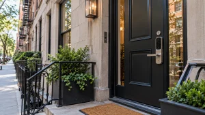 Smart lock installation Manhattan for a modern apartment door